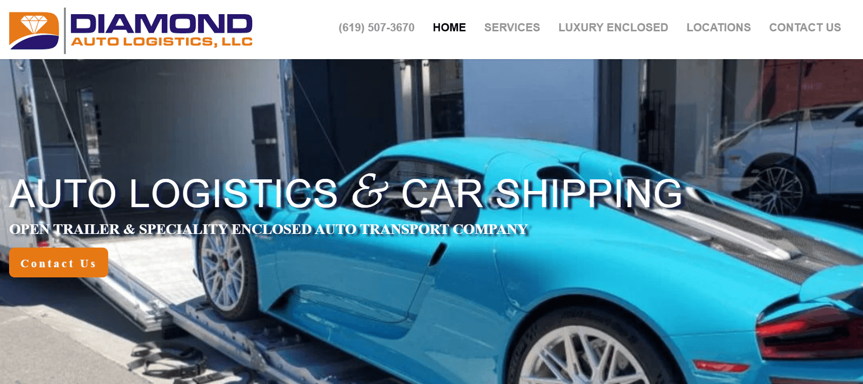Diamond Auto Logistics - Auto Transport SEO Website - Internet Assets 928-892-5233