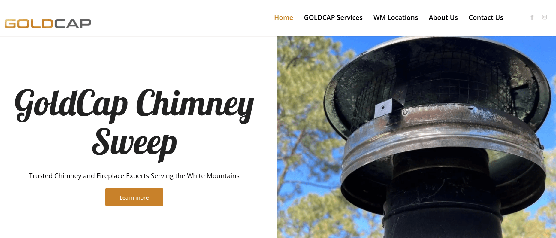 Gold Cap Chimney Sweep - Digital Marketing Portfolio - Internet Assets 928-892-5233