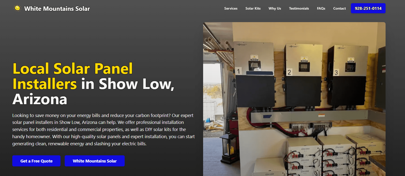 Show Low Solar - Arizona Solar Energy SEO - Internet Assets 928-892-5233